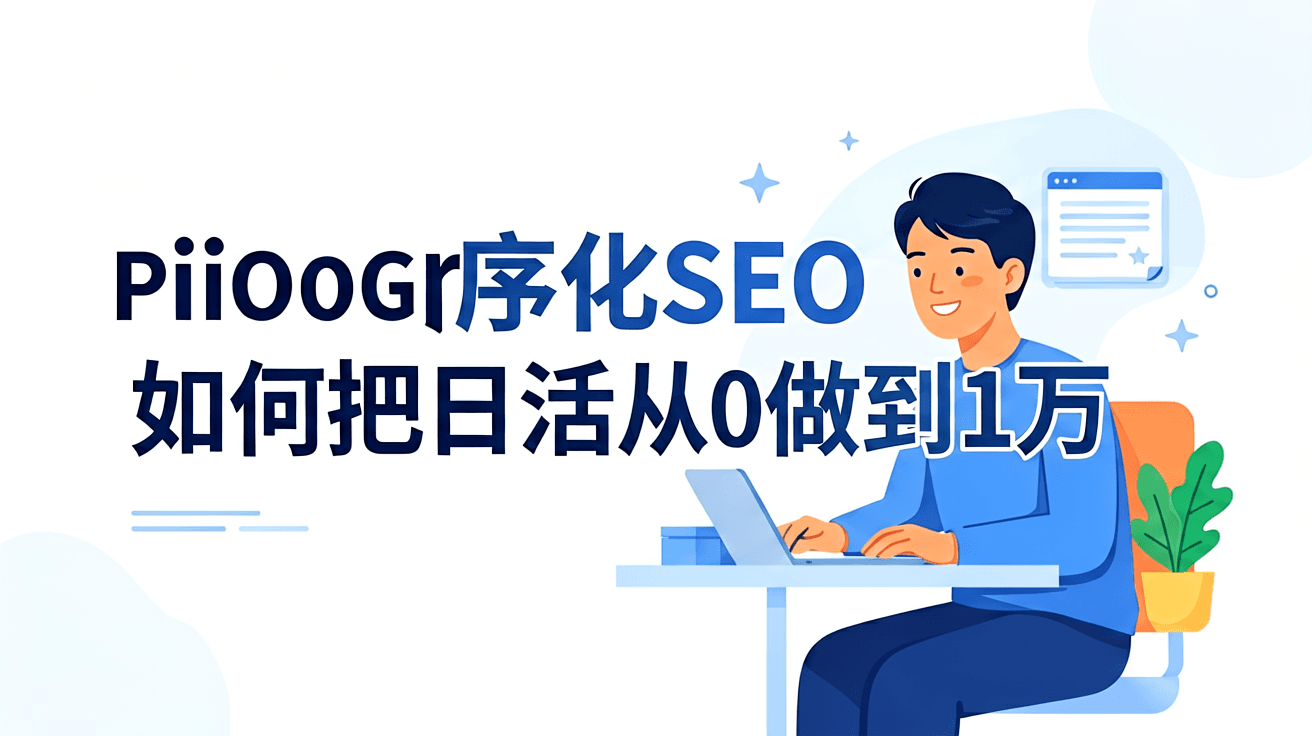 程序化SEO实战：如何把日活从0做到1万
